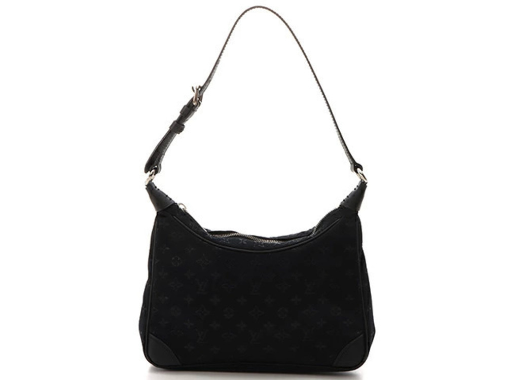 LOUIS VUITTON Boulogne Monogram Satin Noir Black